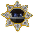 Star Handmade Wood Mirror White