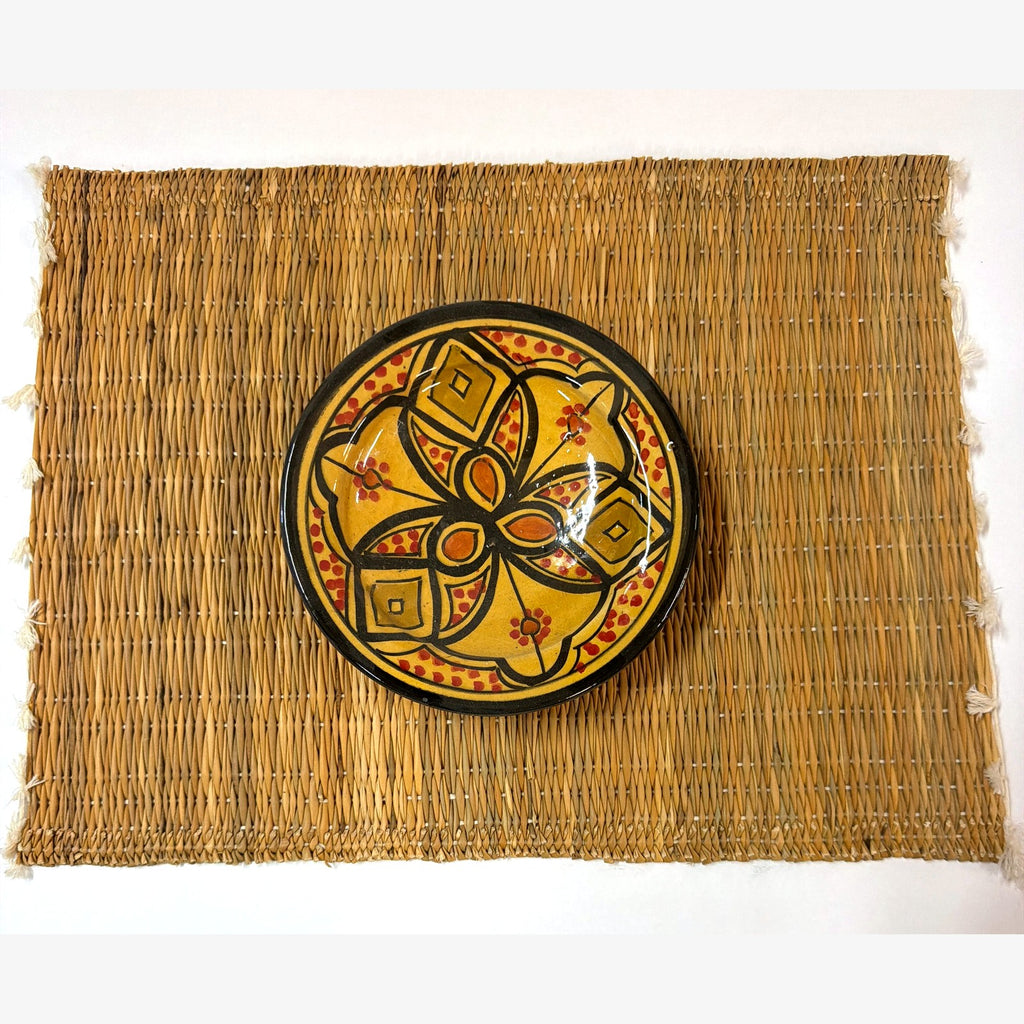 Moroccan Woven Straw Placemat