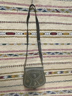 Studded Leather Coin Purse Olive