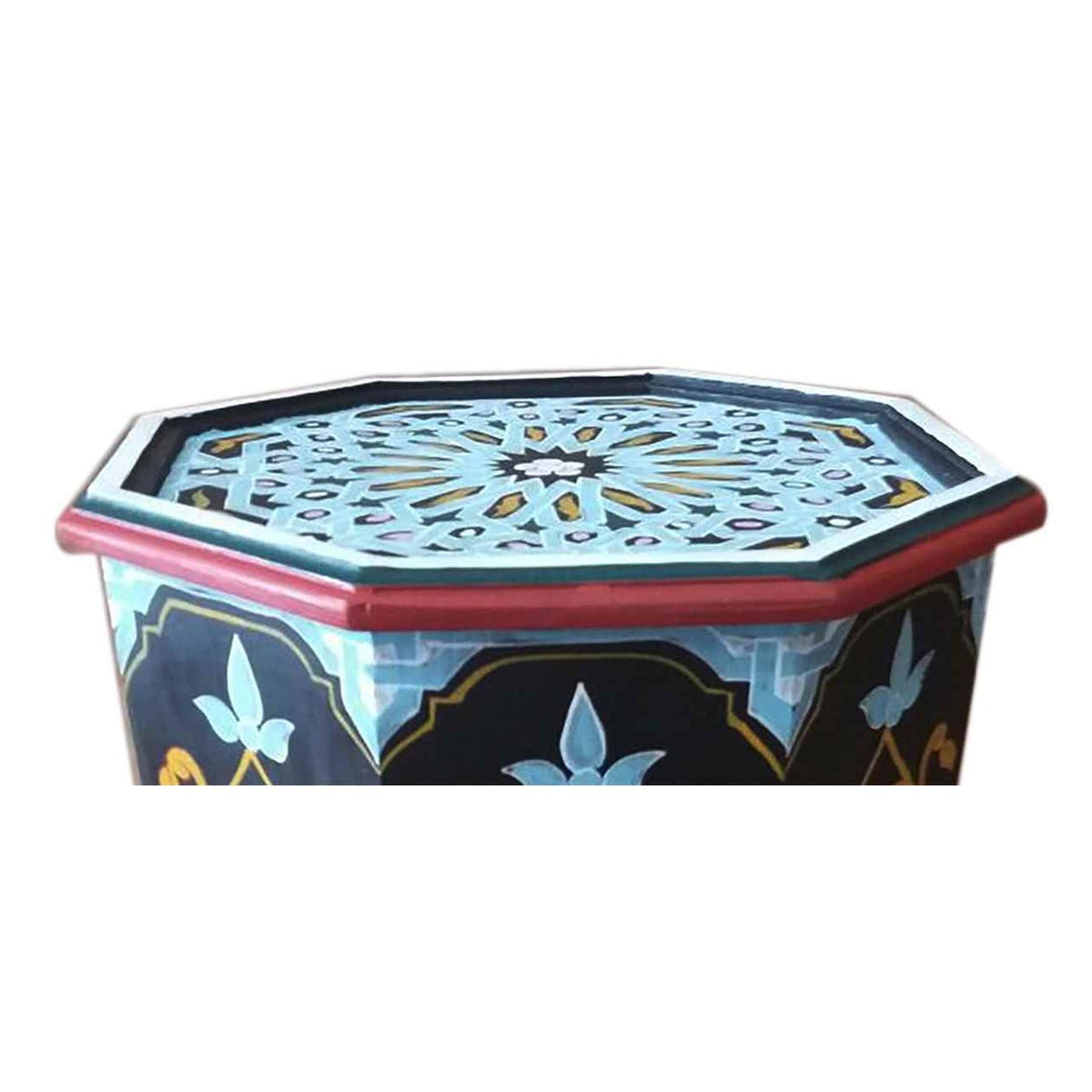 Handmade Wood Painted Table - Black