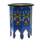 Handmade Wood Painted Table - Blue