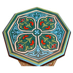 Handmade Wood Painted Table - Green