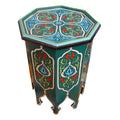 Handmade Wood Painted Table - Green