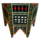 Moucharabi Wood Table Handmade - Green