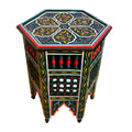 Moucharabi Wood Table Handmade - Green
