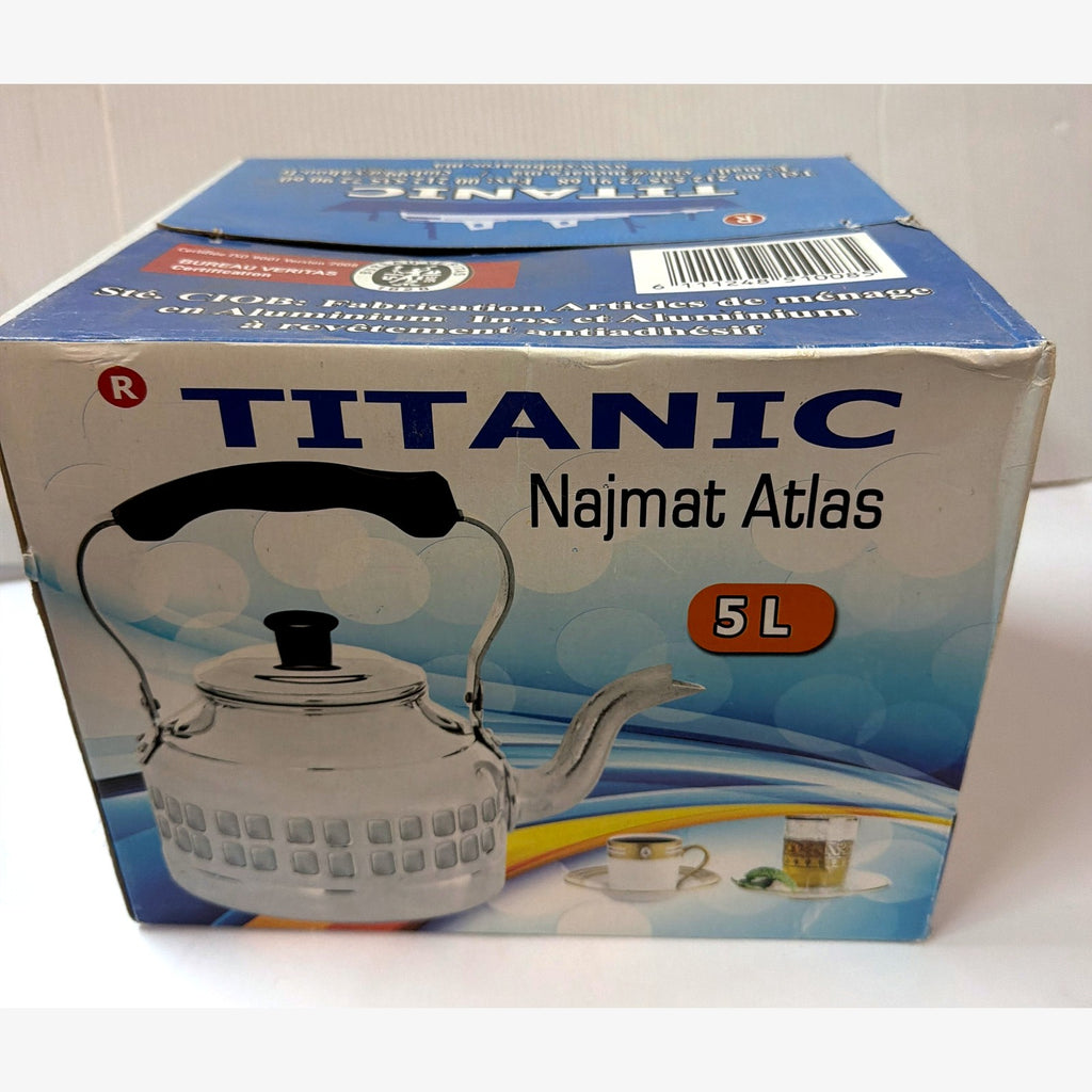 Moroccan Aluminum Tea Kettle 5 Liter