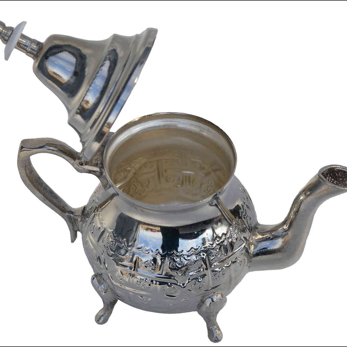 Fez Hand Carved Serving Tea Pot Small-7548
