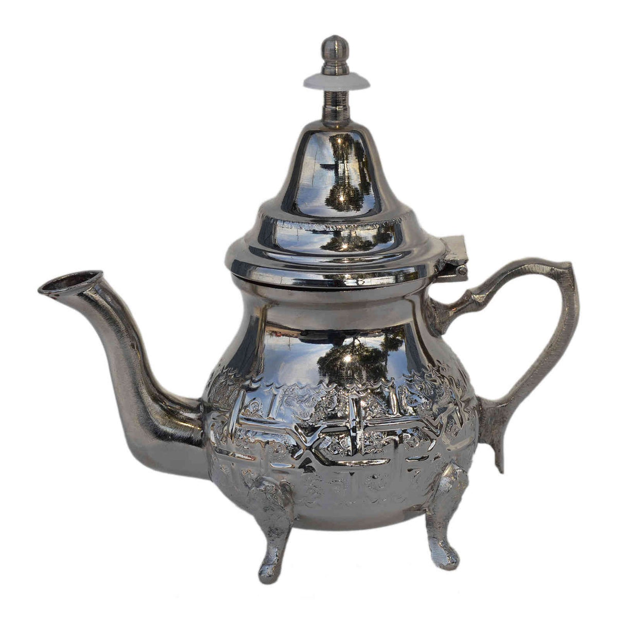 Fez Hand Carved Serving Tea Pot Small-7546