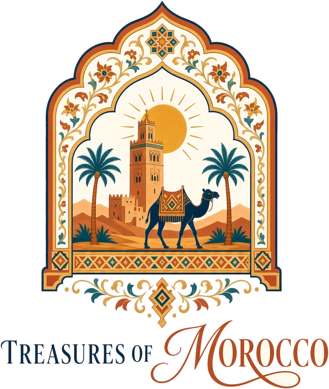 Tom Logo Arch Camel Lettering