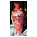 Tadelakt Carved Tall Vase -0