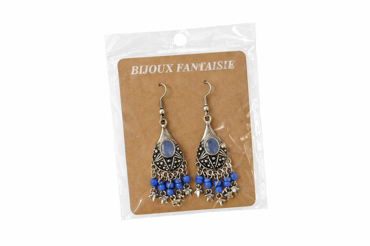 Yasmina Chandelier Earrings Blue