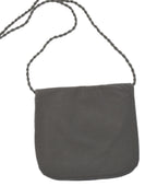 Yasmina Large Embroidered Suede Purse Gray - Gray