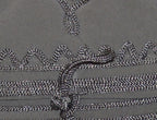 Yasmina Large Embroidered Suede Purse Gray - Gray