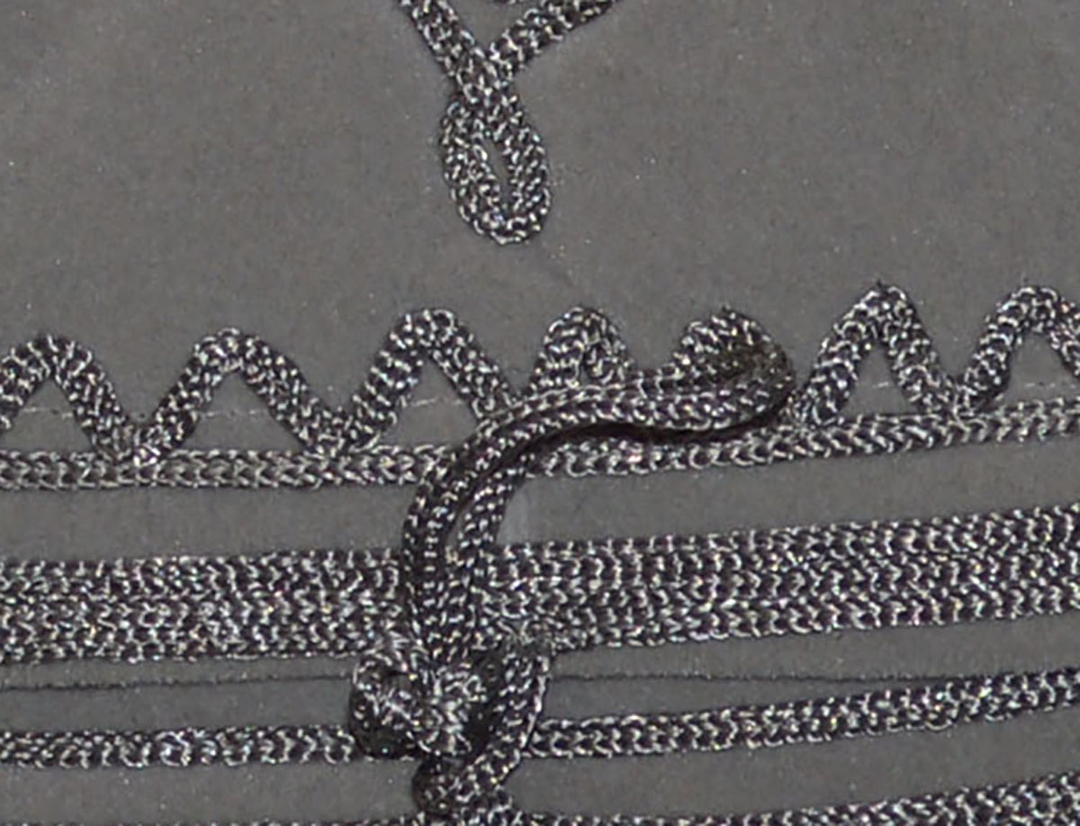 Yasmina Large Embroidered Suede Purse Gray - Gray