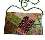 Zakia Patchwork Pouch - Green