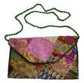 Zakia Patchwork Pouch - Green