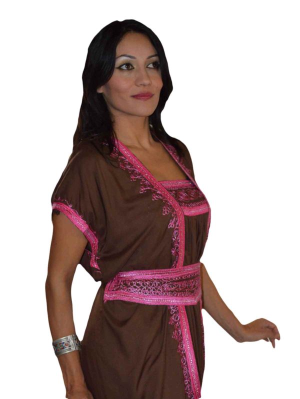 Handmade Moroccan Jumpsuit Dark Brown -1587