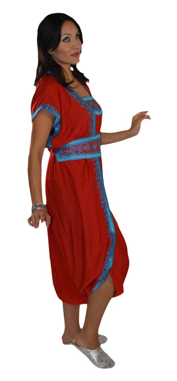 Handmade Moroccan Jumpsuit Red -1563