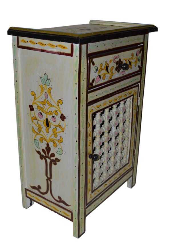 Wood Painted Dresser Single Beige-2291