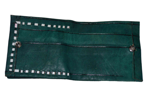 Green Leather Coin Wallet-1771
