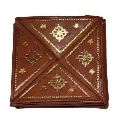 Brown Leather Coin Wallet-0