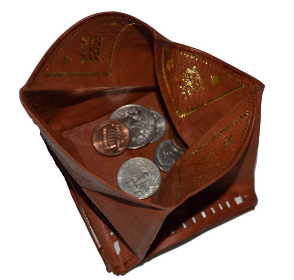 Brown Leather Coin Wallet-1778