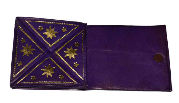 Puple Leather Coin Wallet -1781