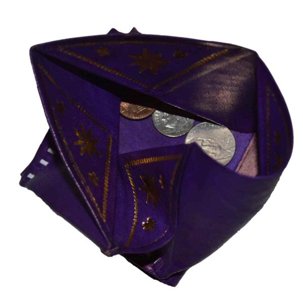 Puple Leather Coin Wallet -1783