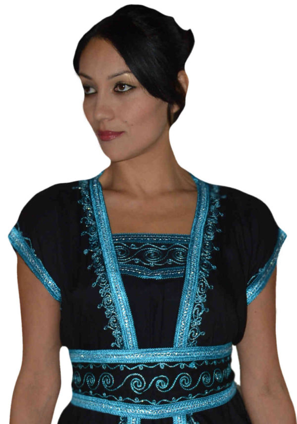 Handmade Moroccan Jumpsuit Black -1583