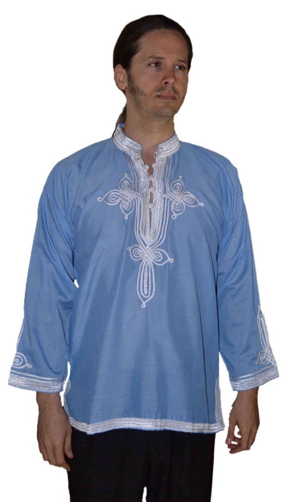 Moroccan Shirt Light Blue-0