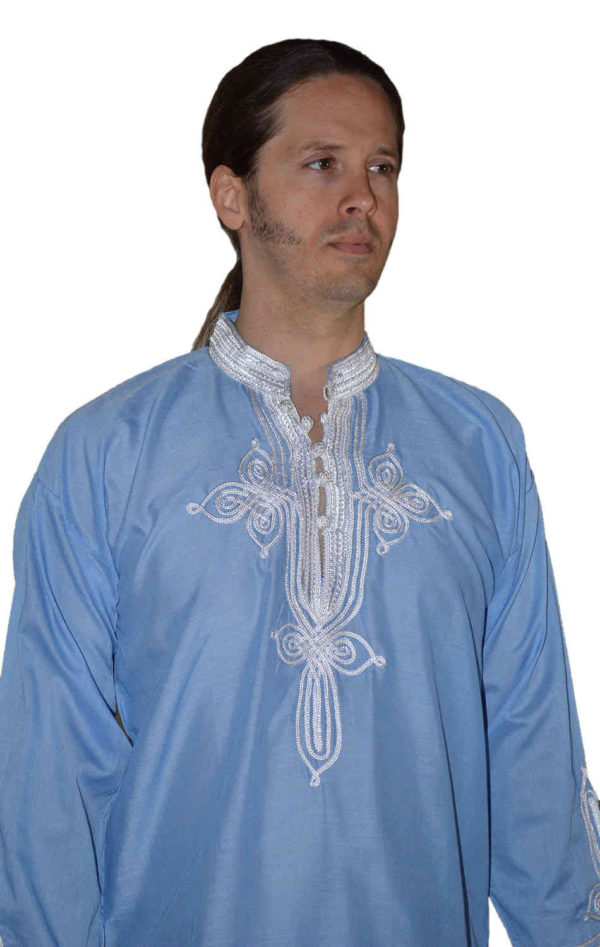 Moroccan Shirt Light Blue-1143