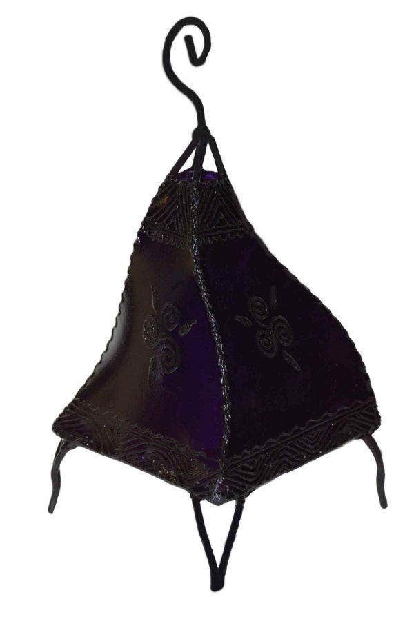 Purple henna Leather Lamp-1949