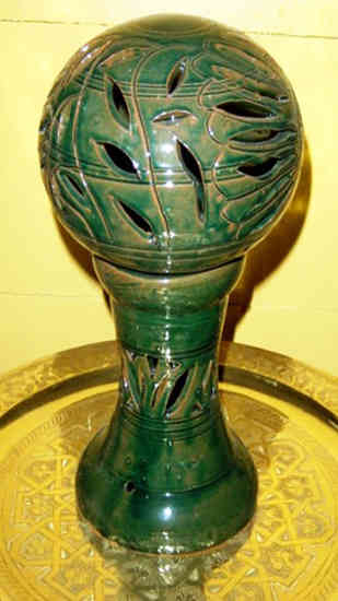 Green Ceramic Lamp-0
