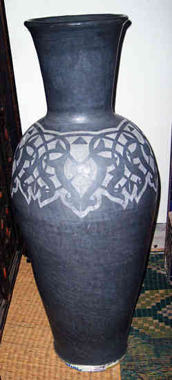 Tadelakt Gray Tall Vase -0
