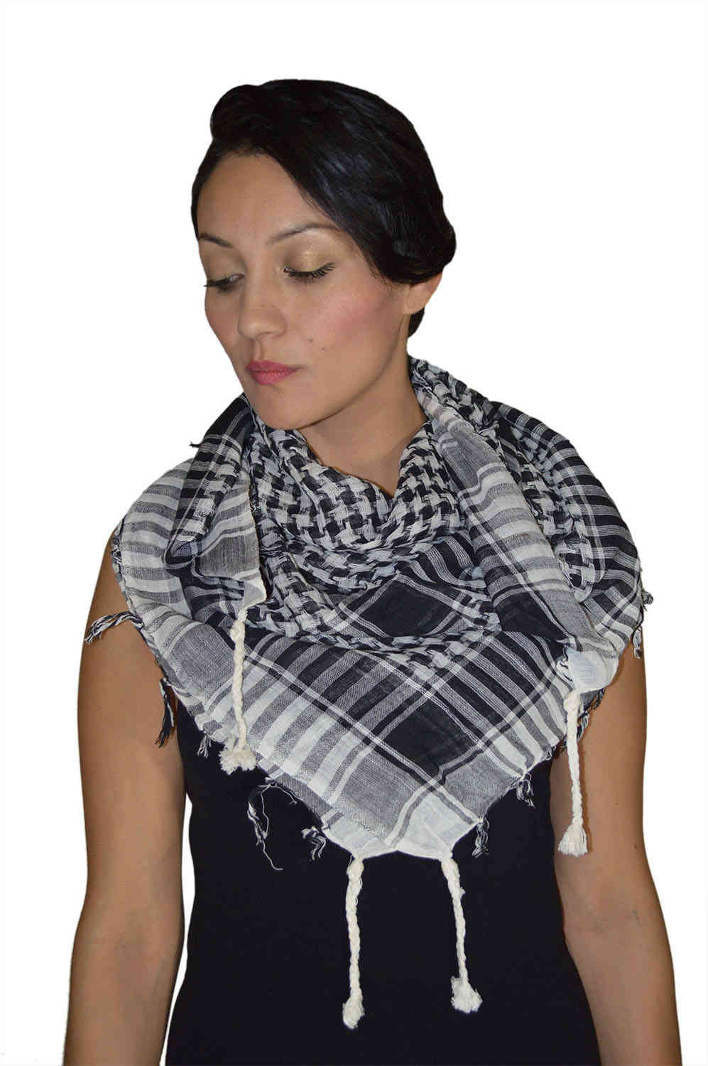 Silk Square Scarf Inspired by Moroccan Mosaic Tiles From the 