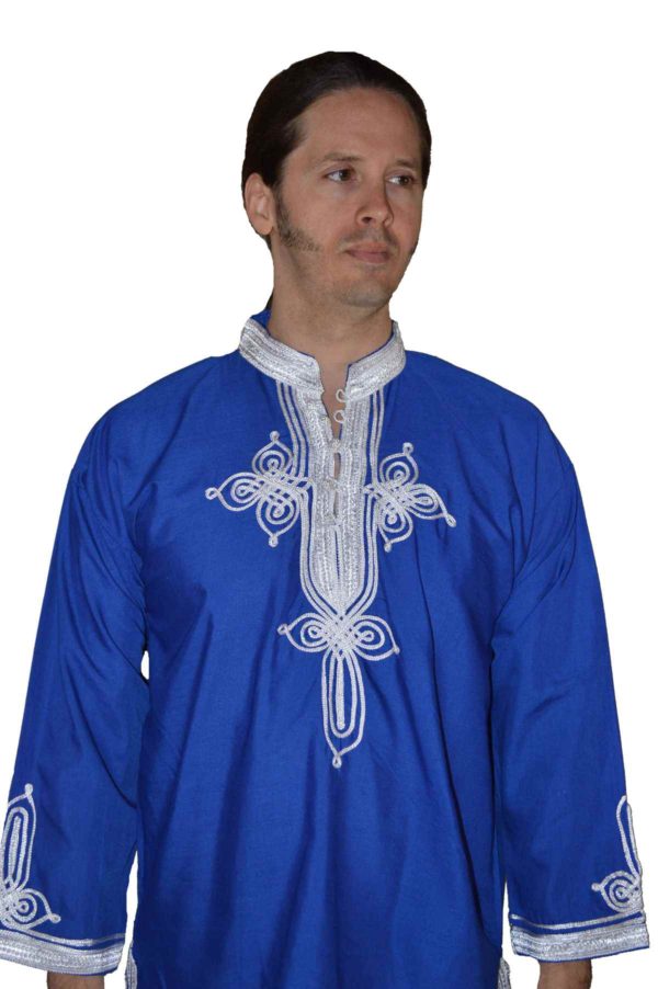 Moroccan Shirt Blue-1172