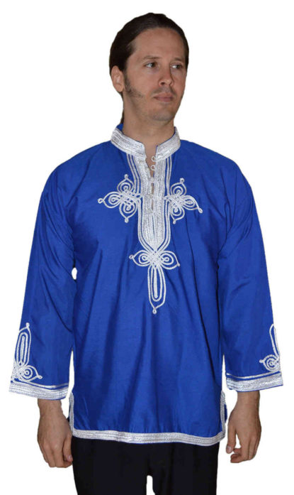 Moroccan Shirt Blue-0