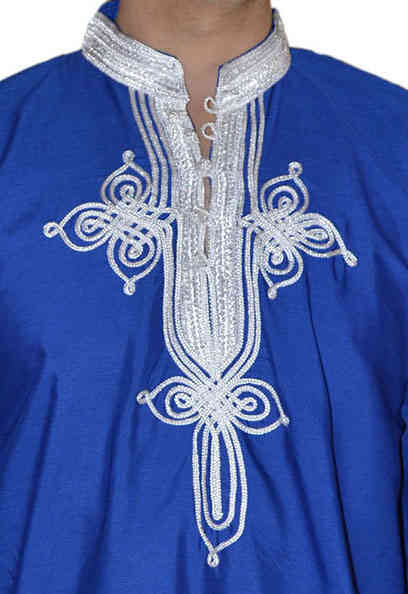 Moroccan Shirt Blue-1175