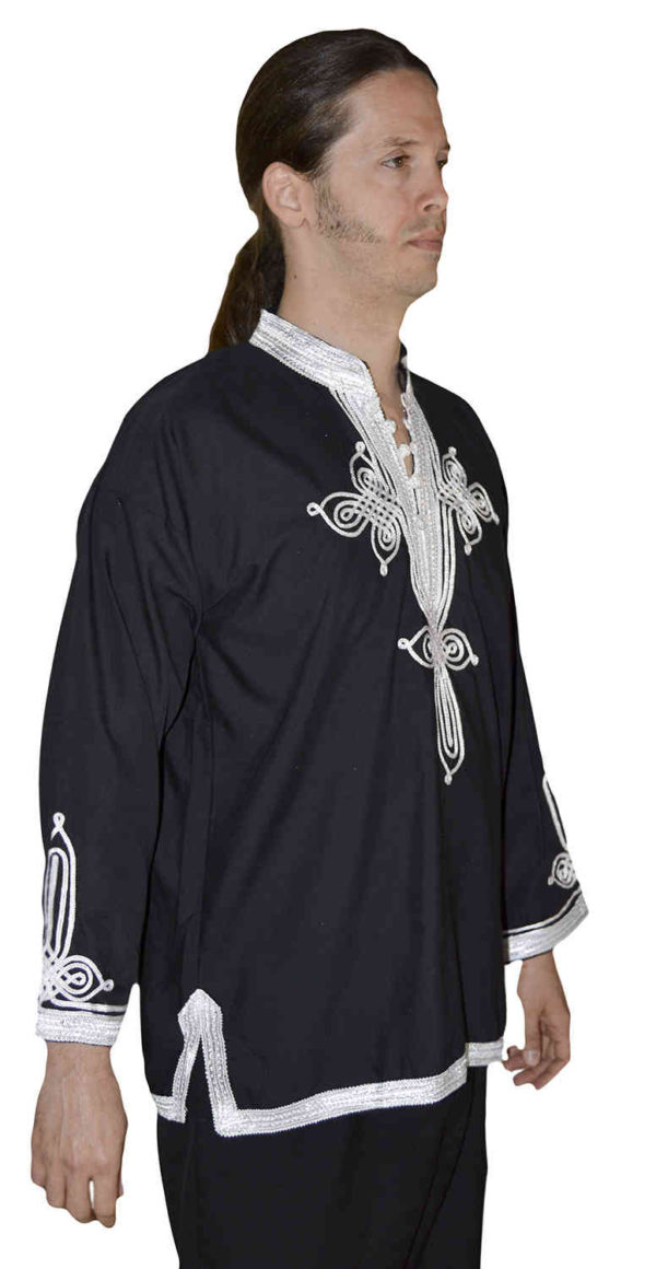 Moroccan Shirt Black-1193