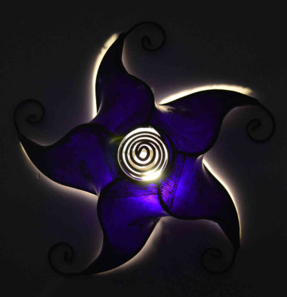Purple Henna Ceiling Lamp Star-0