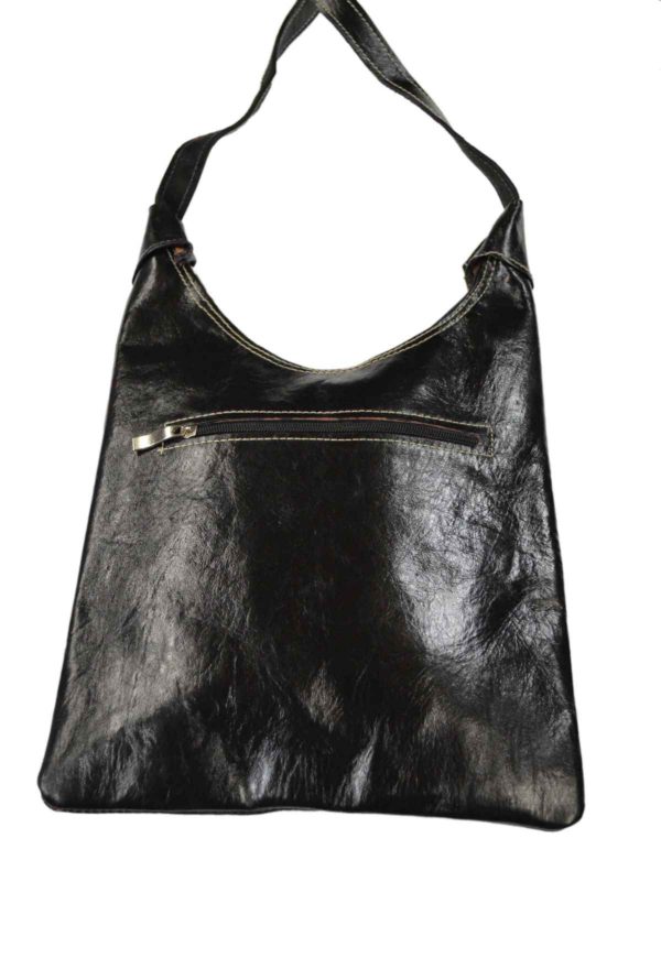 Large Leather Black Bag -2828