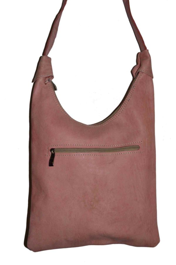 Large Leather Pink Bag -2839