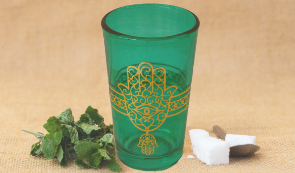 Khmissa Moroccan Tea Glasses Set of 6 - Image 5