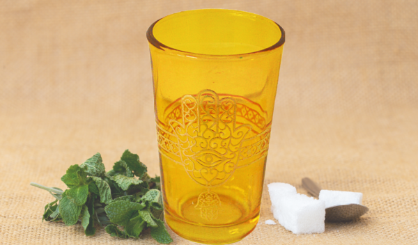 Khmissa Moroccan Tea Glasses Set of 6 - Image 6