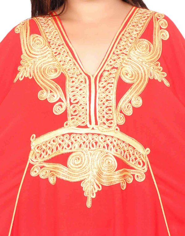 Rolla Caftan Red Plus Size -4447