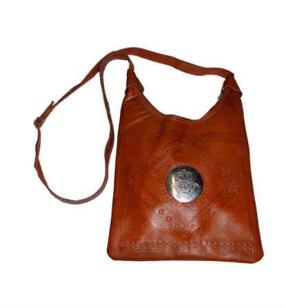 Large Leather Tan Bag -0