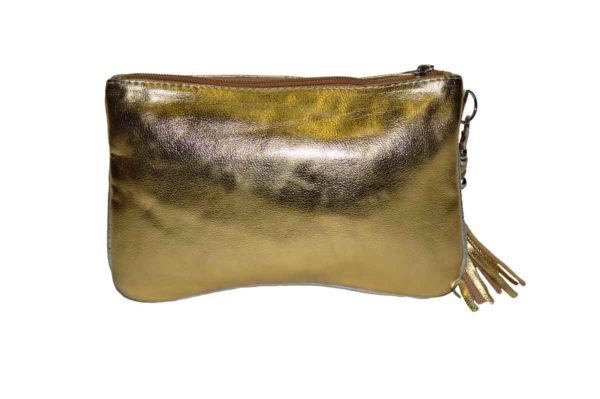 Kenza Clutch Hand of Fatima Gold-4961