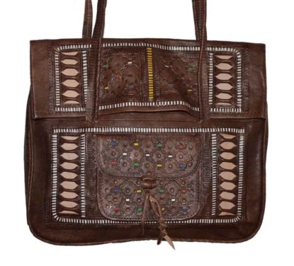 Marrakshy Leather Brown Bag -0