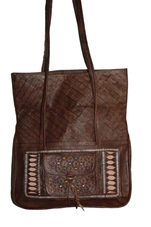 Marrakshy Leather Brown Bag -5224