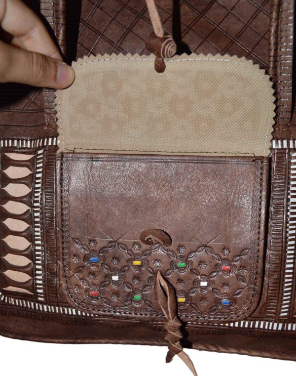Marrakshy Leather Brown Bag -5225